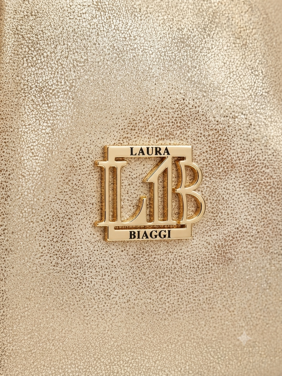 LAURA BIAGGI - złota torebka - obrazek 3